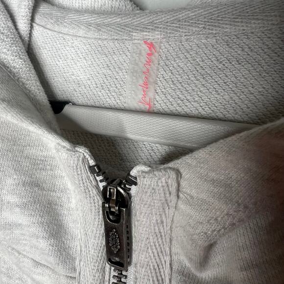 Free People Light Grey Training Day Jogger Jumpsuit Size Large - Picture 5 of 7